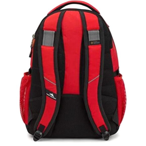 NWT High Sierra Backpack Waterproof Commute Hike Business Travel Laptop Red Gray main image 13